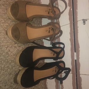 2 pairs of wedges